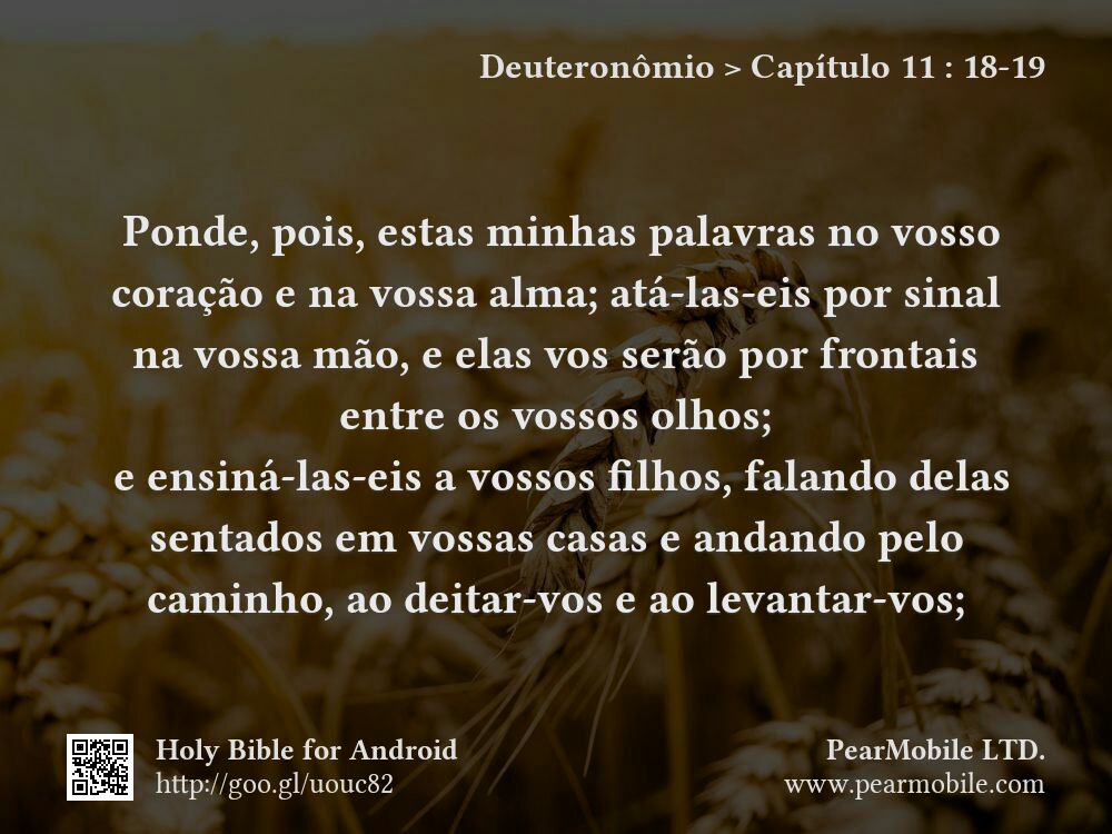 Deuteronômio, Capítulo 11:18-19